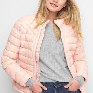 Light Pink Gap Puffer Jacket